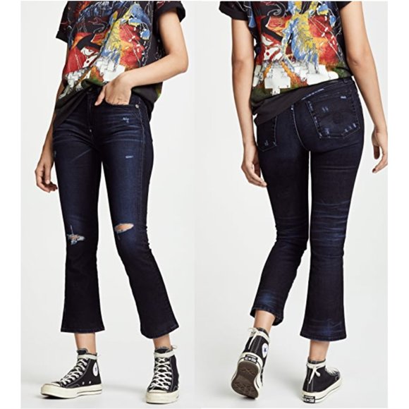 R13 Kick Jeans in Black Velvet Size 24 NEW